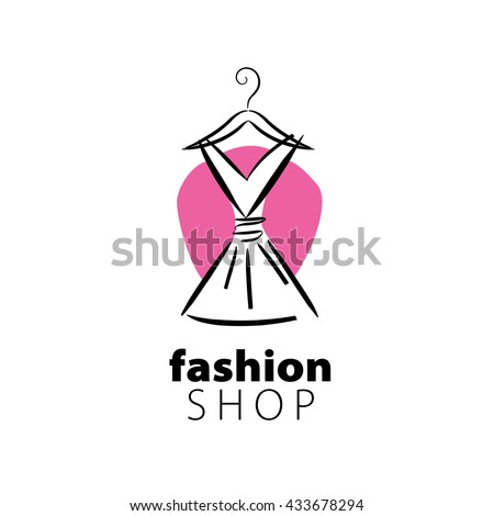 Clothes Shop Fashion Logo Vector Set Stock Vector 338691443 - Shutterstock