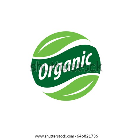 Vector Logo Organic Stok Vektör 646821736 - Shutterstock