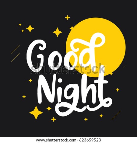 Good Night Logo Vector Template Stock Vector 623659523 - Shutterstock