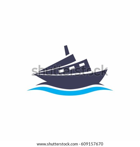 Silhouette Tall Ship Stock Vector 55244455 - Shutterstock