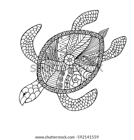 Abstract Turtle Coloring Pages For Adults Coloring Pages