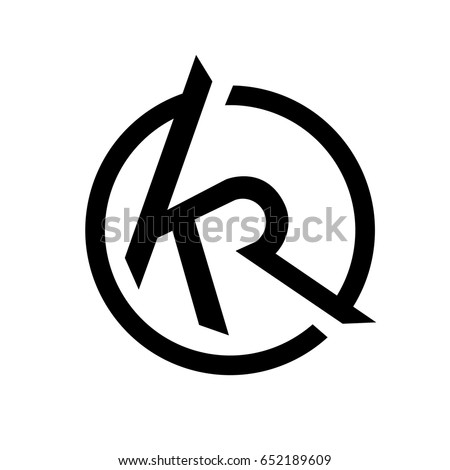 Initial Letter Kr Logo Vector Initial Letter Kr Logo Vector
