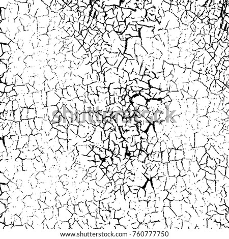 Abstract Seamless Crackle Texture Black Cracks Stock Vector 420862336 ...