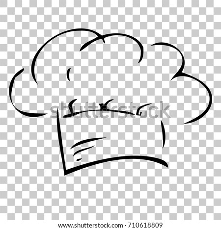 logo om vector Hand Transparent Vector Sketch Draw Hat Stock Chef