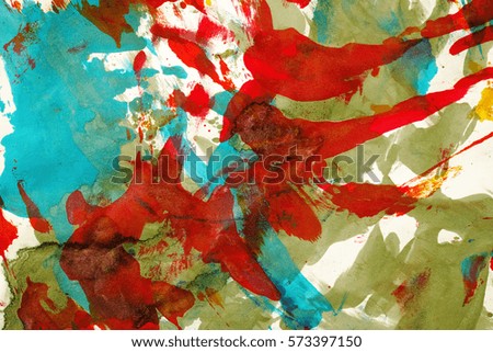 Abstract colored paints