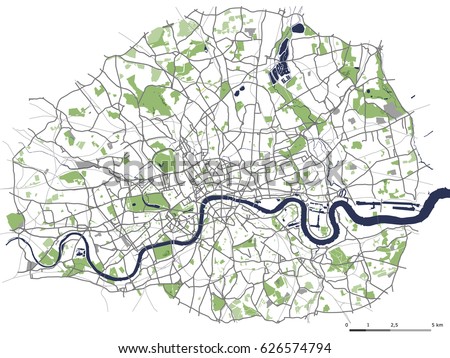 Thames River Map Vector | river thames stock images royalty free images vectors Thames River Map Vector | river thames stock images royalty free images vectors