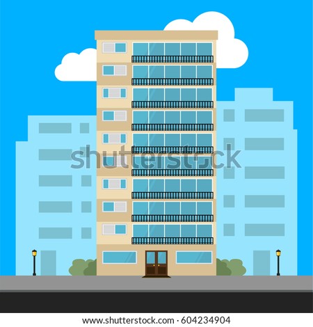 Apartment Building Illustration apartment building stock images, royalty-free images & vectors Apartment Building Illustration apartment building stock images, royalty-free images & vectors