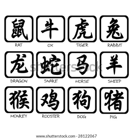 Hundreds Japanese Kanji Characters Translations Underneath Stock Vector ...