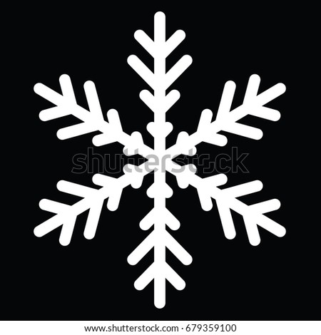 Vector Snowflake Silhouette Stock Vector 167611211 - Shutterstock