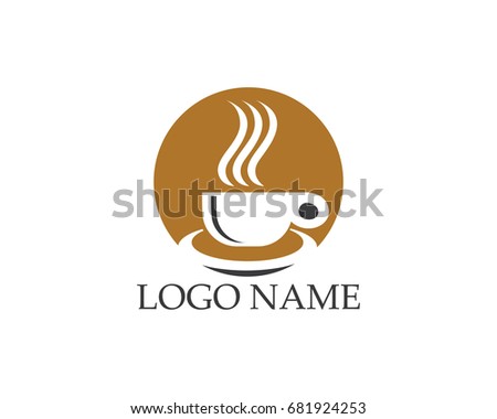 Coffee Cup Logo Design Stock Vector 681924253 - Shutterstock