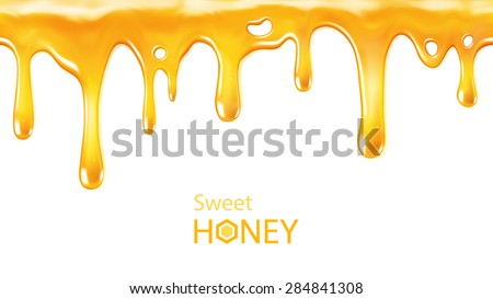 Dripping honey seamlessly repeatable
