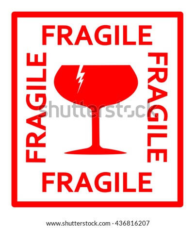 Fragile Sticker Stock Images, Royalty-Free Images & Vectors | Shutterstock