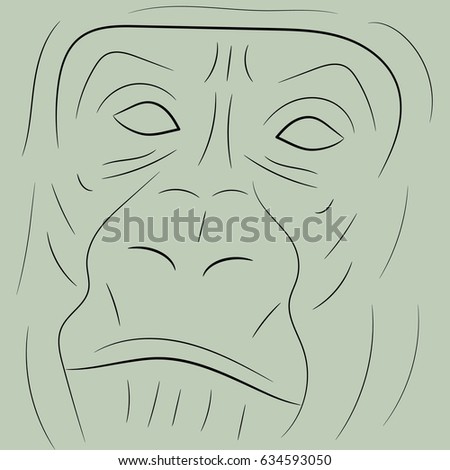 Gorilla Sketch Stock Images, Royalty-Free Images & Vectors | Shutterstock