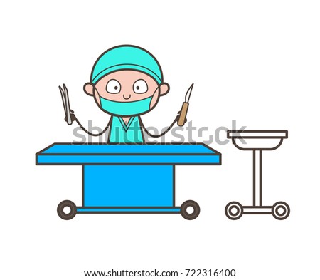 Confused Surgeon Thinking What Do Next Stock Vector 722316376 ...