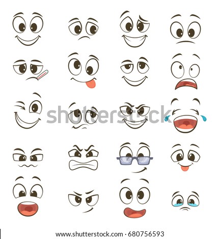 Cartoon Face Stock Images, Royalty-Free Images & Vectors | Shutterstock