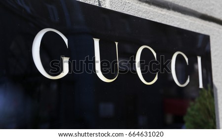 Gucci logo - Ukraine, Kiev - June 17, 2017