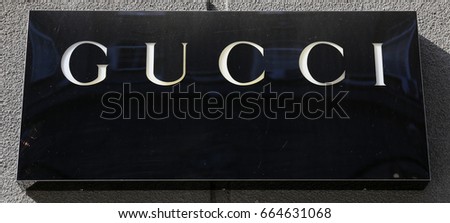 Gucci logo - Ukraine, Kiev - June 17, 2017