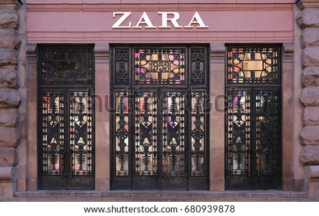 Zara store. Ukraine, Kiev - July 2, 2017