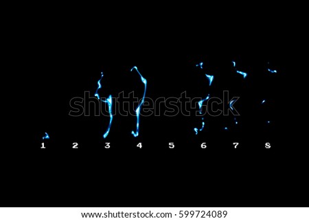 sprite sheet static electric shock lightning stock vector 599724089 electric sheet
