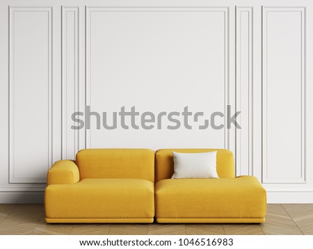 Modern Scandinavian Design Sofa Interior Walls Stock Illustration ... Modern Scandinavian Design Sofa Interior Walls Stock Illustration ...