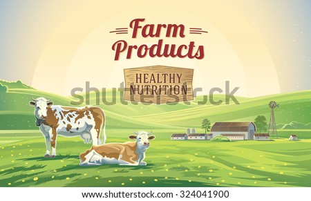 Summer Mountain Landscape Vector Illustration Stock Vector 407992648 ...