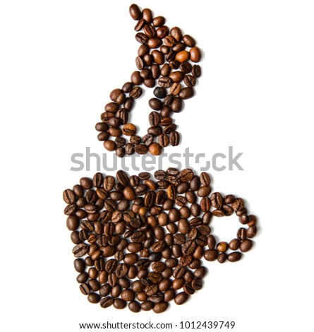 Coffee Cup Beans Without Background Coffee Cup Beans Without Background