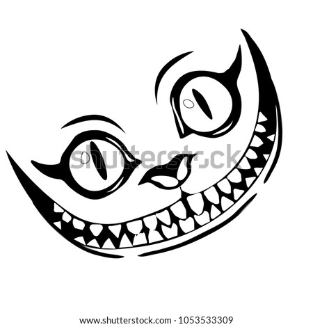 Download Grin Like Cheshire Cat Vector de stock1053533309: Shutterstock