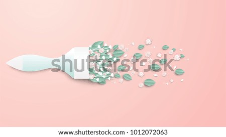 Illustration Bouquet Design Spring Illustration Brush Stock Vector ... Illustration Bouquet Design Spring Illustration Brush Stock Vector ...