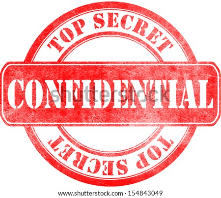 Stamp Confidential Top Secret Stock Illustration 154843049 - Shutterstock