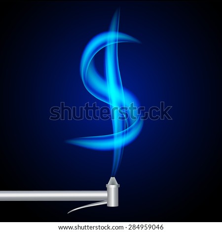 blue flames natural gas form dollar stock vector 284959046 flames are a form of
