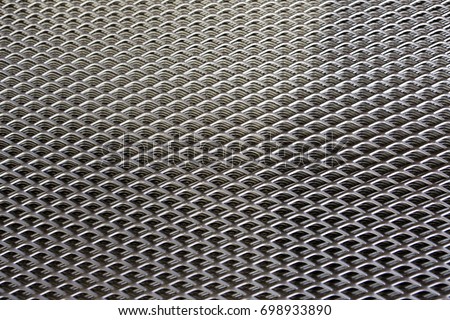 Stainless Steel Expanded Metal Sheet Background Stock Photo (Royalty ...