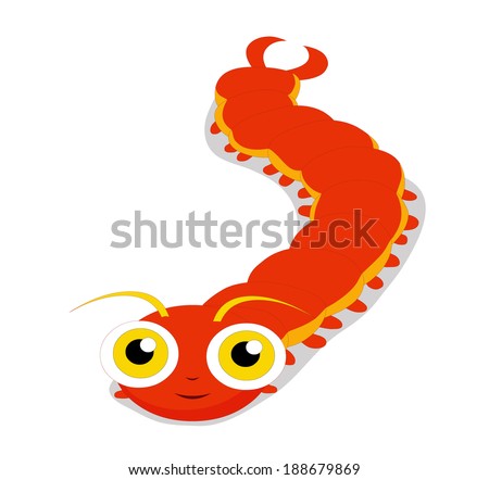 Centipede Cartoon Stock Illustration 188679869 - Shutterstock