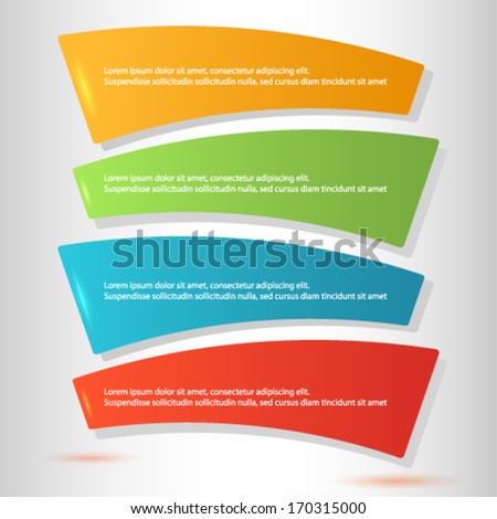Set Colorful Origami Paper Banners Vector Stock Vector 103325606 Shutterstock Tabbed Brochure Template