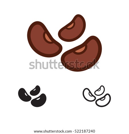 Beans icon. Vector.