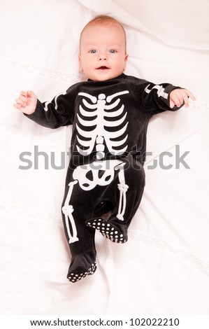 funny baby vs skeletonimage