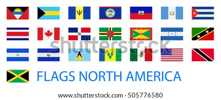 North America Flags Stock Images, Royalty-Free Images & Vectors ...