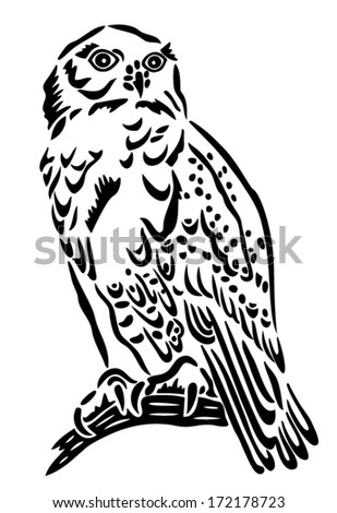Silhouette Of Snowy Owl Stock Images, Royalty-Free Images & Vectors ...
