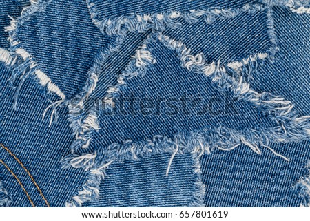 Ripped Denim Patch On Destroyed Torn Stock Photo 657801619 - Shutterstock