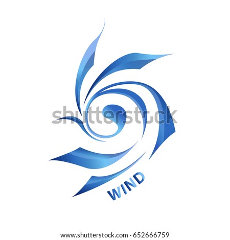 Logo Element Symbol Wind Stock Vector 652666759 - Shutterstock