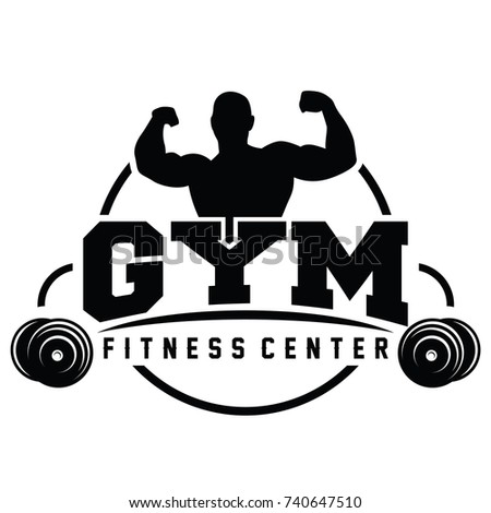 Fitness Gym Logo Vector Stock Vector 740647510 - Shutterstock