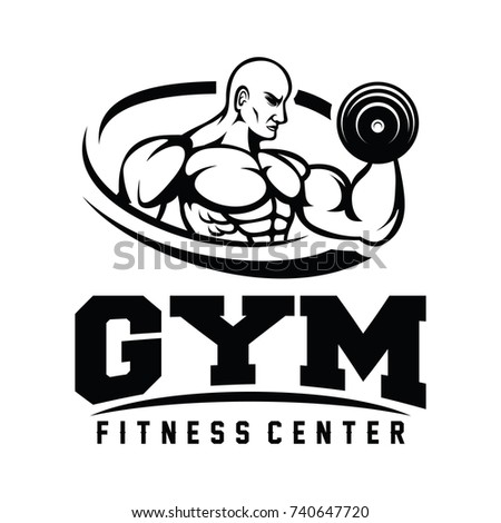 Fitness Gym Logo Vector Stock Vector 740647720 - Shutterstock