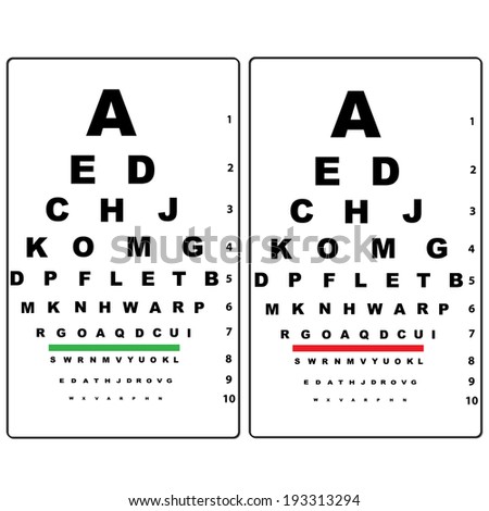 eye test chart stock vector 193385690 shutterstock