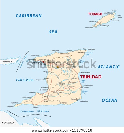 Trinidad and tobago map Stock Photos, Images, & Pictures | Shutterstock