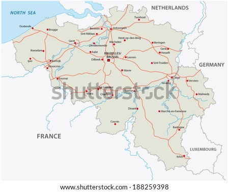 Belgium Map Stock Photos, Images, & Pictures | Shutterstock