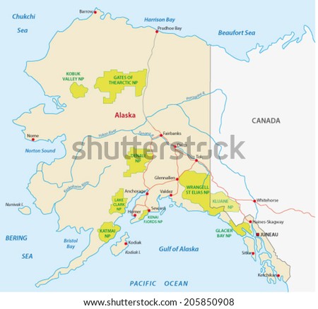 Alaska Map Stock Photos, Images, & Pictures | Shutterstock