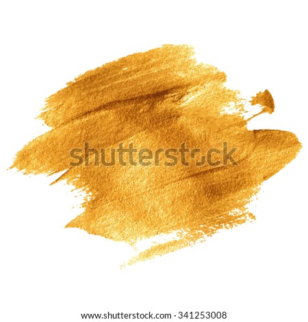 Gold Acrylic Paint Vector Illustration Eps Stock Vector 322958540