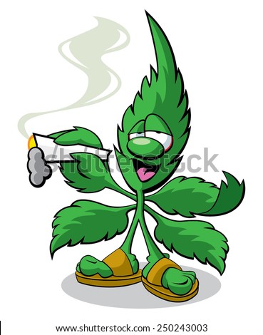 Marijuana Character Stock Vector 250243003 - Shutterstock