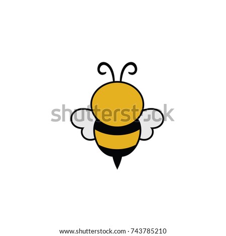 Cute Honeybee Stock Vector 69546550 - Shutterstock