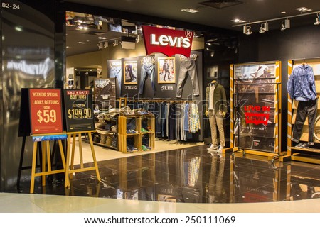 Display In Levis Store