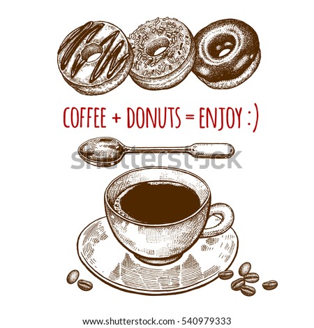 Vintage Coffee Cup Vector Vintage Coffee Cup Vector